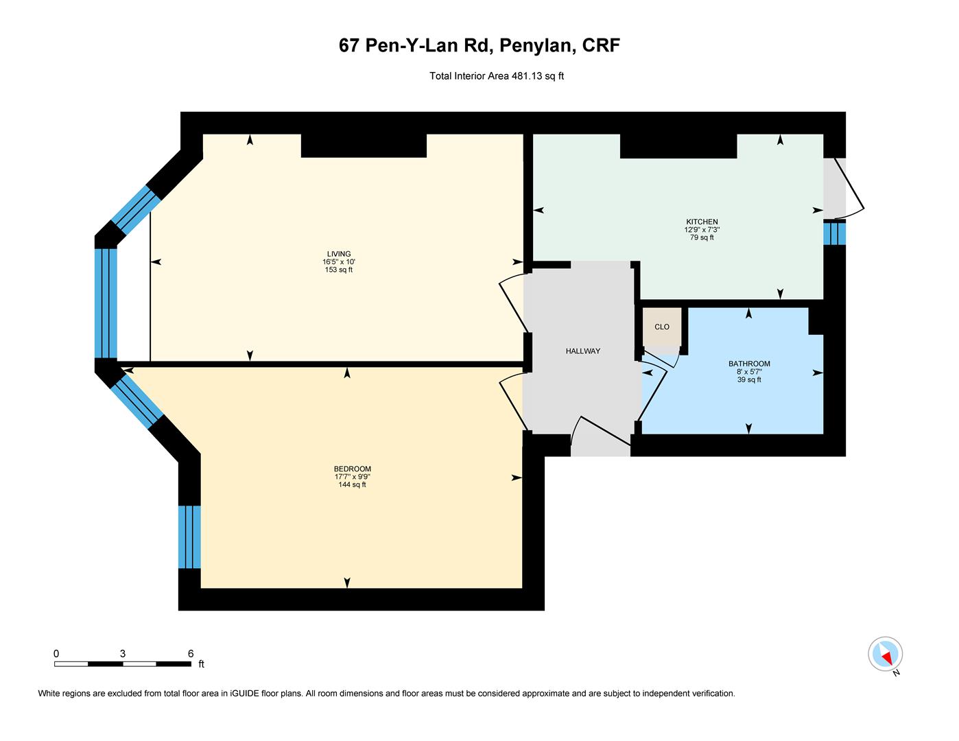 Floorplan for Pen-Y-Lan Road, Penylan